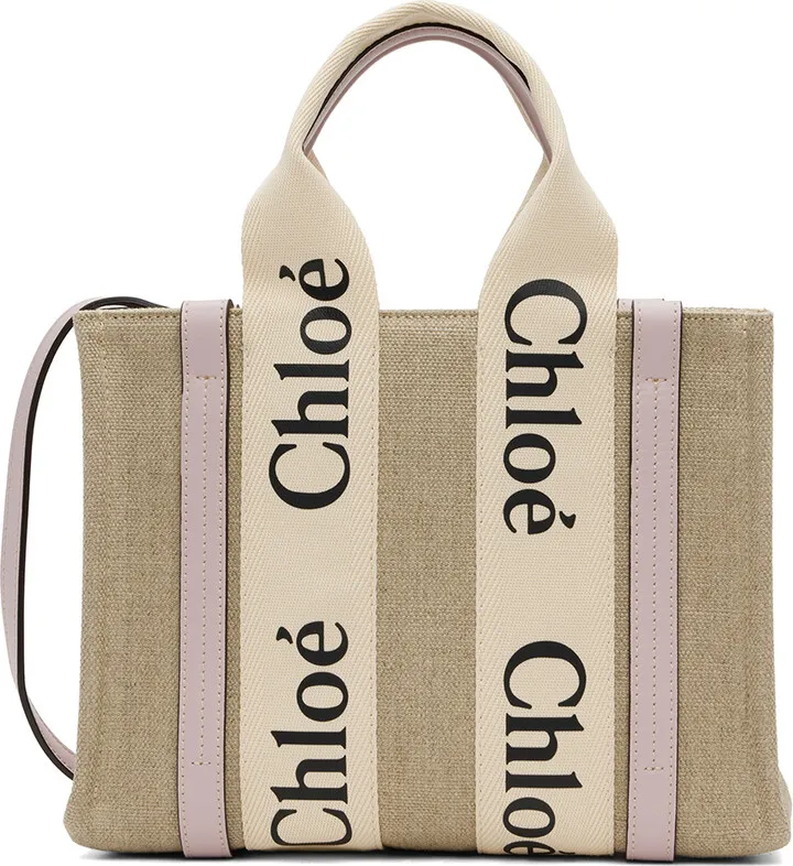 Chloé Beige Small Woody Tote