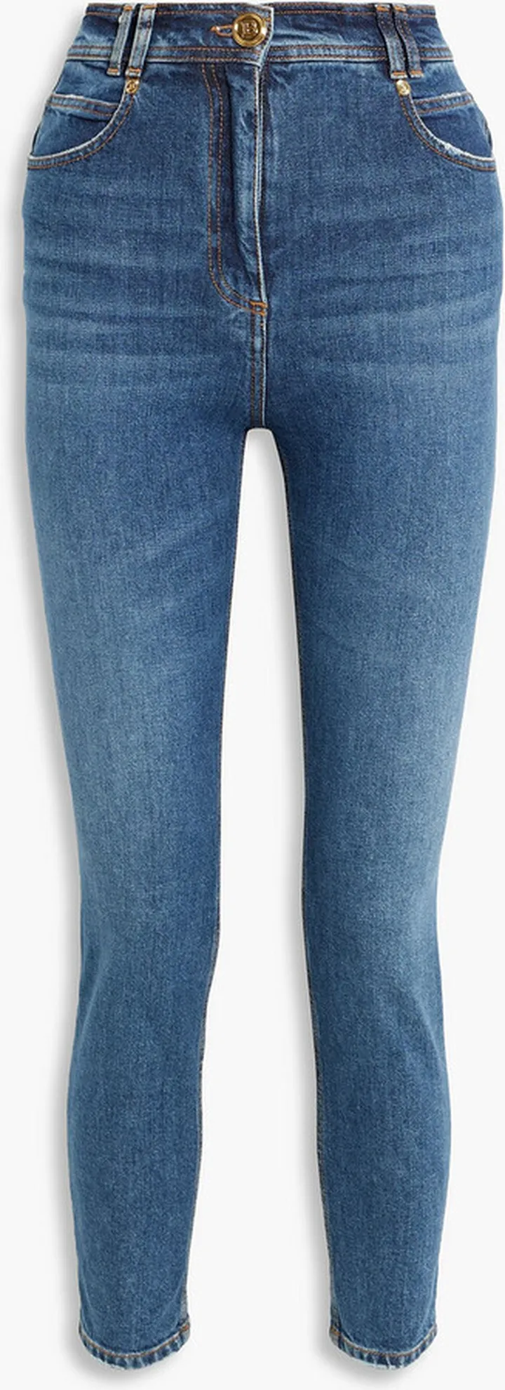 High-rise skinny jeans