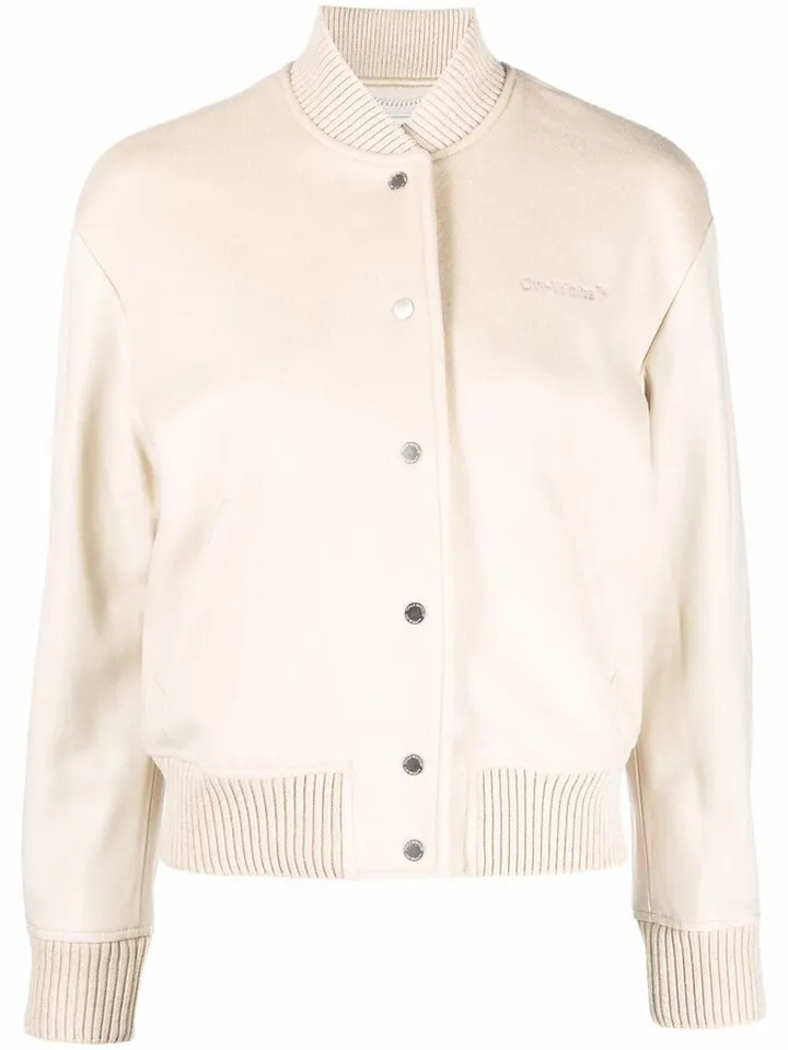 Diag Varsity bomber jacket