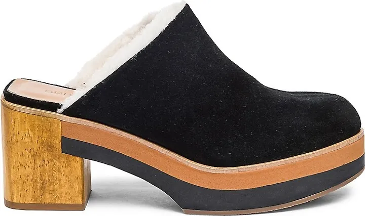 Sky Suede Shearling Lined Clog