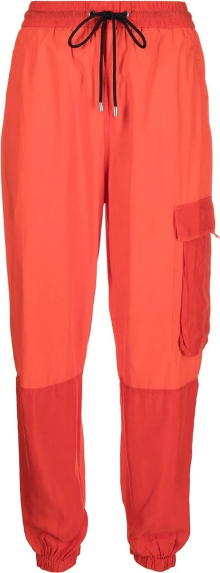 Two-Tone Cotton Track Pants
