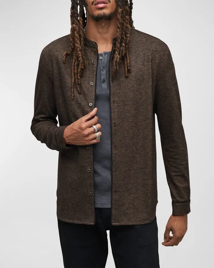 Men's Fulton Band Collar Sport Shirt