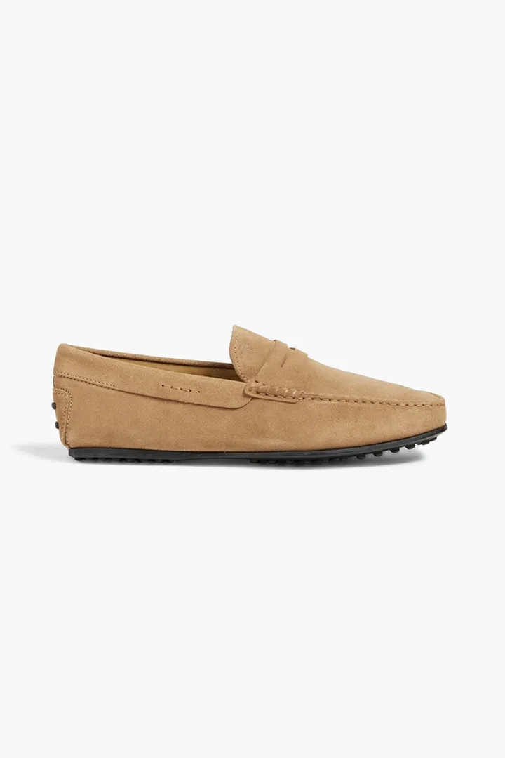 Suede driving shoes