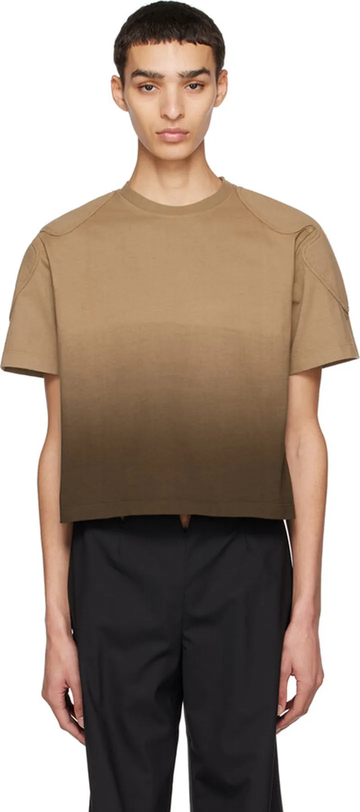Dion Lee Brown Sunfade T-Shirt