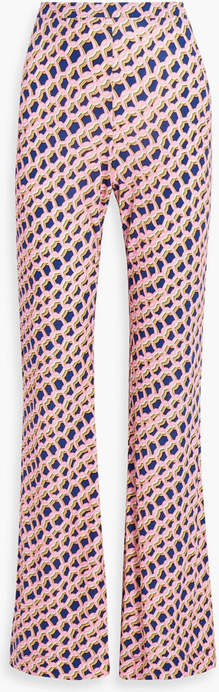 Brooklyn printed jersey flared pants