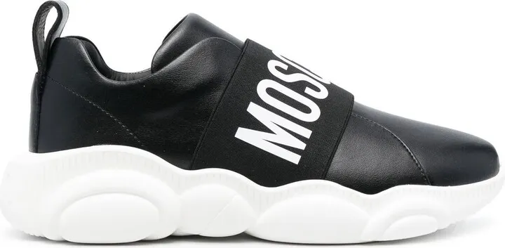 Logo-Print Strap Sneakers