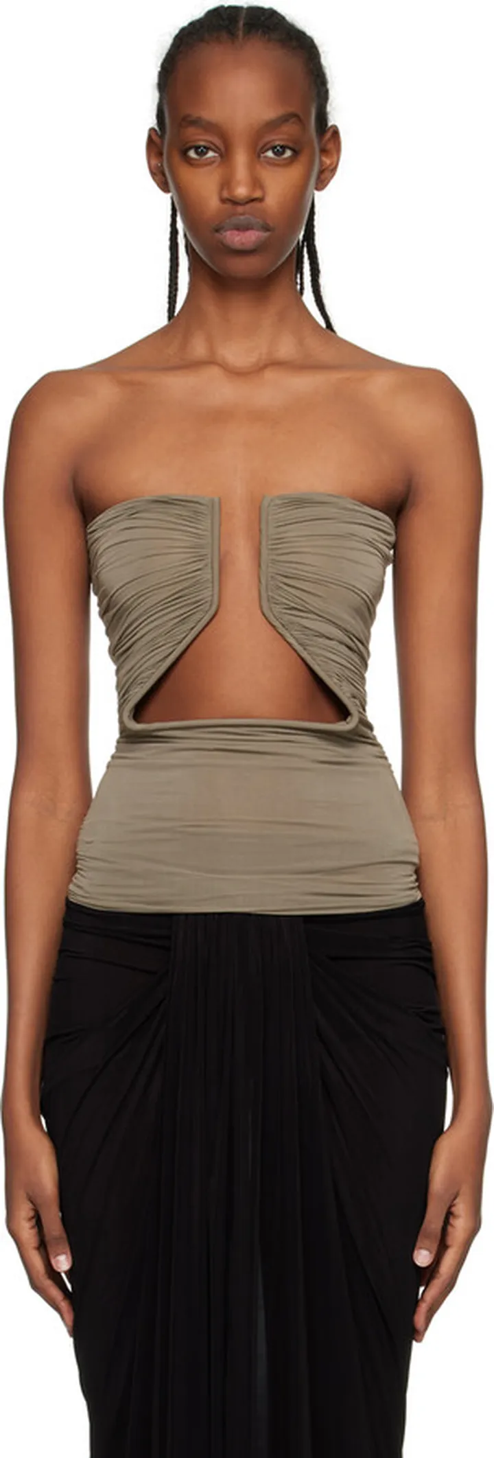 Rick Owens Gray Prong Camisole