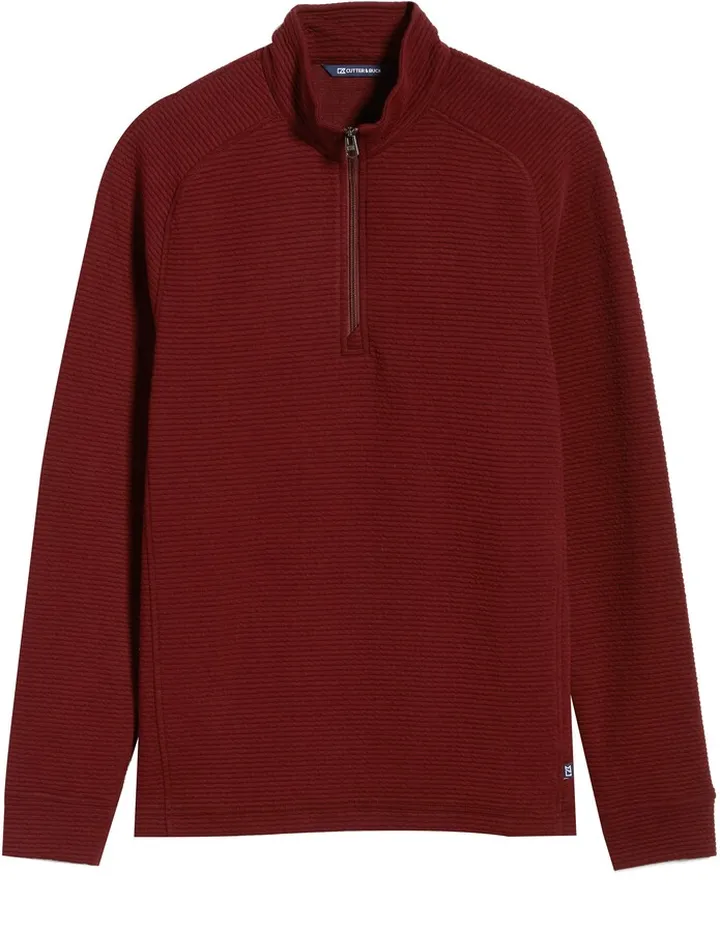 Coastal Ribbed Half Zip Pullover