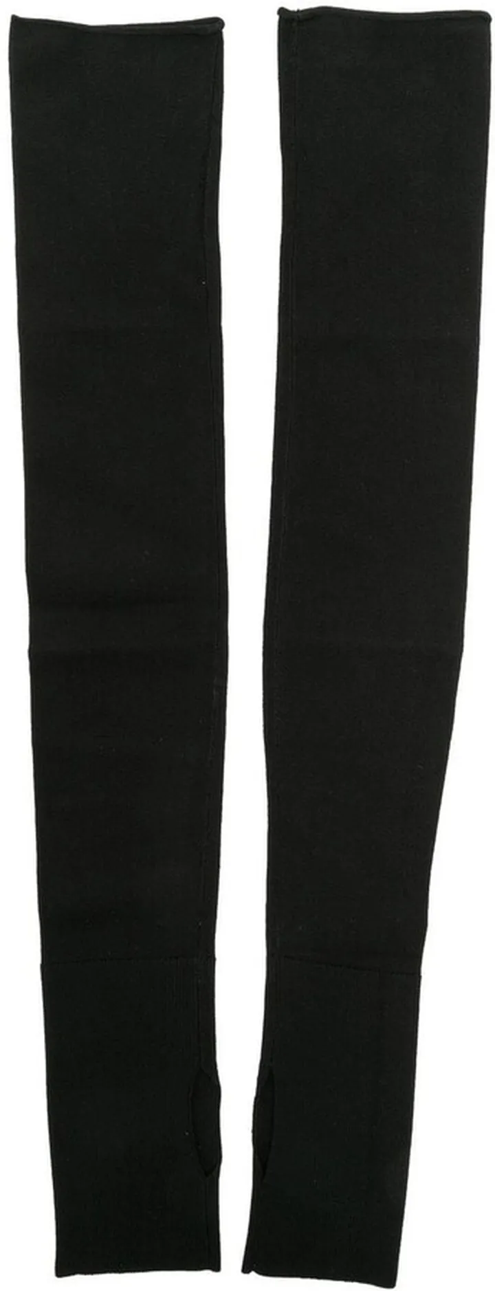 Ribbed Fingerless Gloves