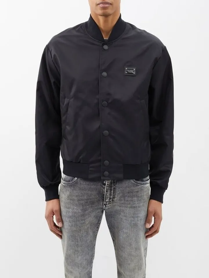 Logo-plaque Padded Bomber Jacket