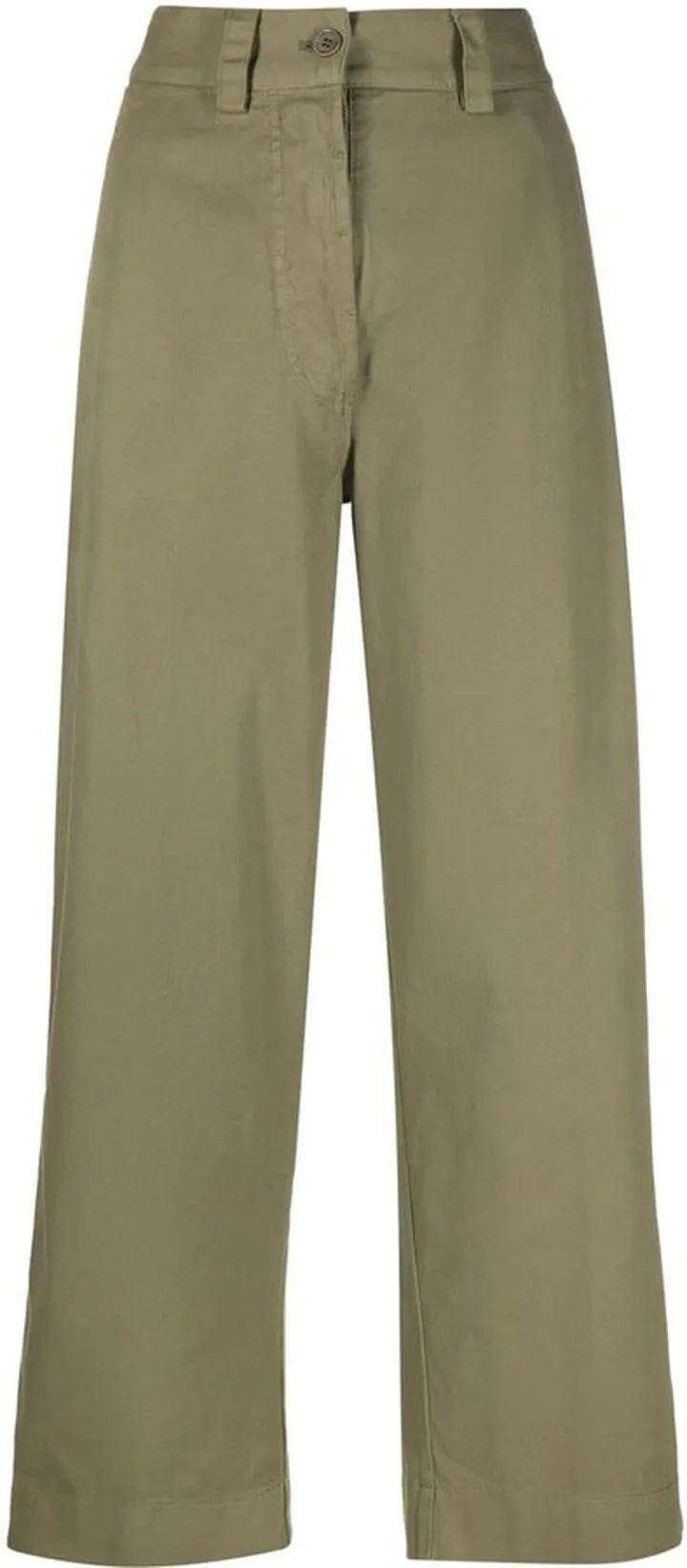 High-Waist Cropped Trousers