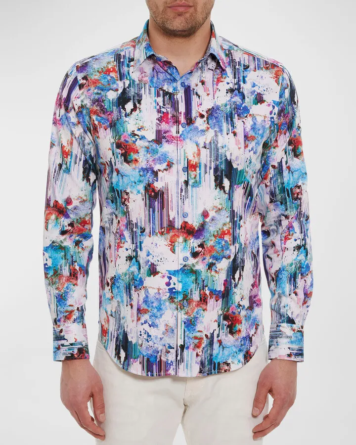 Men's Gamymede Cotton-Stretch Sport Shirt