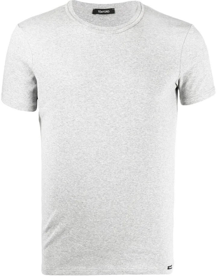 logo patch crew neck T-shirt