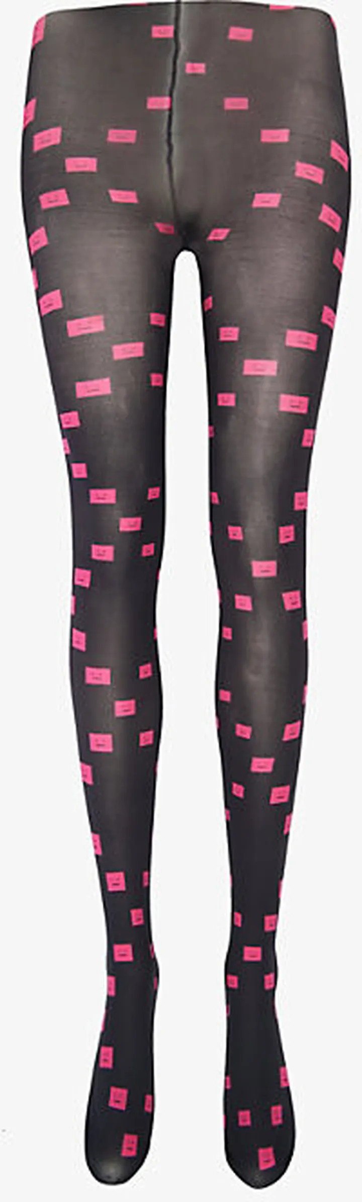 Acne tudios Womens Black Diamond-print tretch-woven Tights