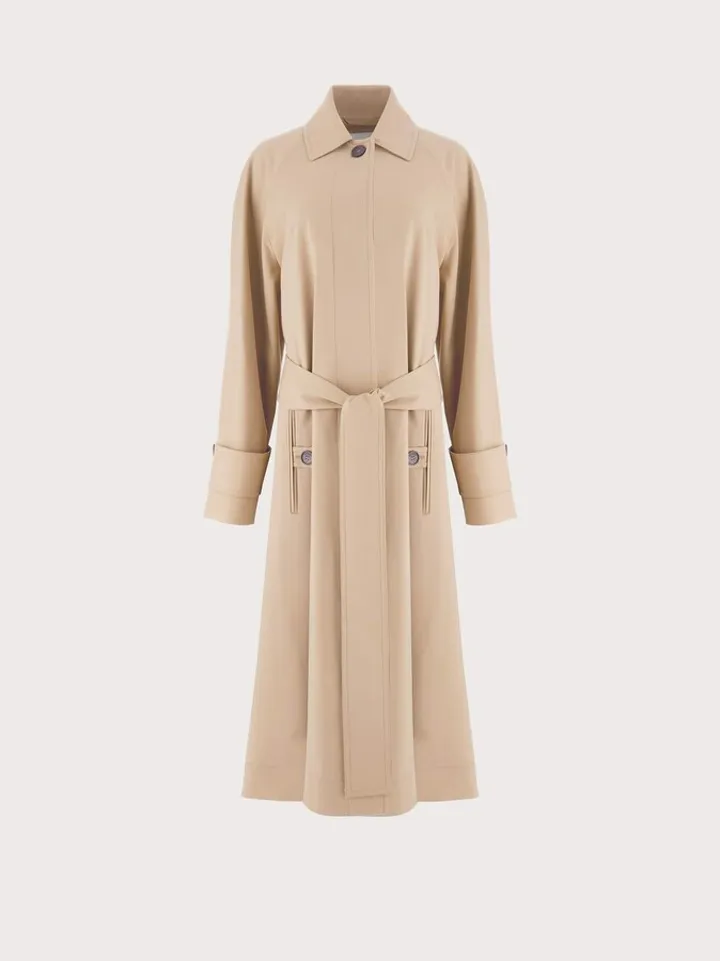 Ferragamo Women Ultra light trench Beige