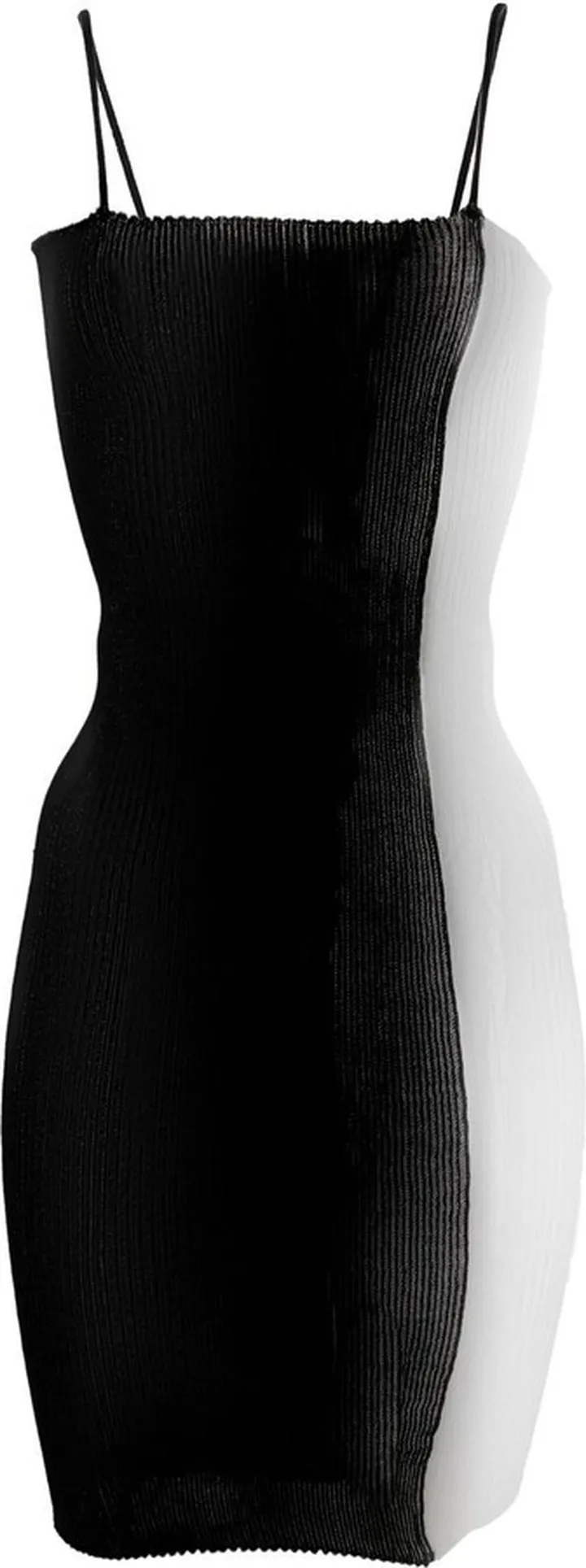 Sheer-Panelled Fitted Dress