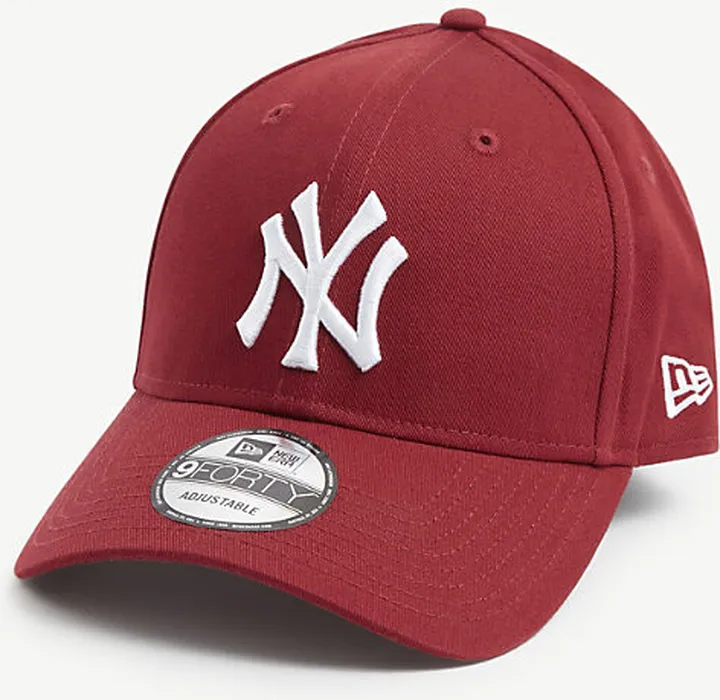 New Era Mens Red 9FORTY New York Yankees Cotton Baseball cap