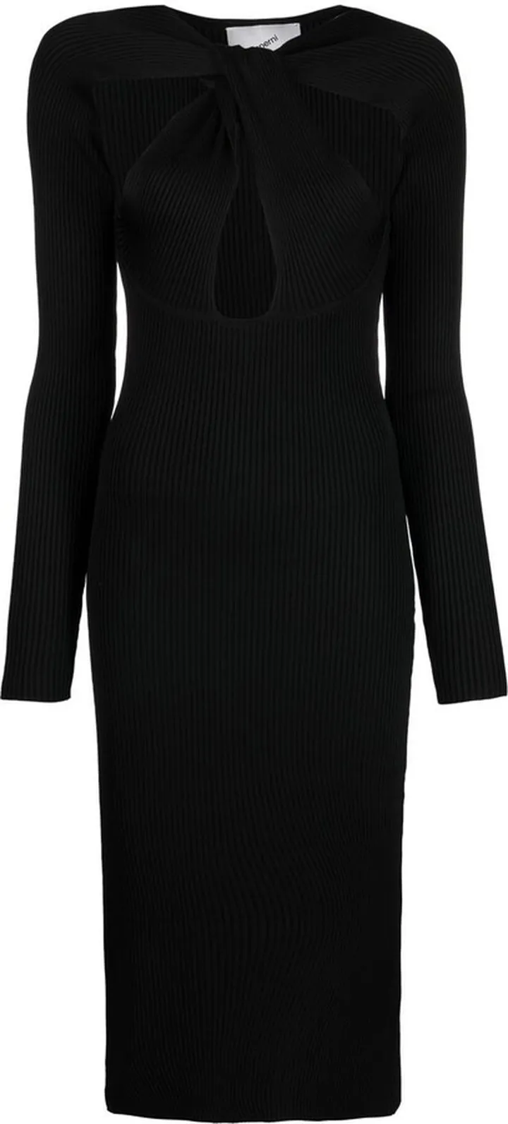 Cut-Out Detail Midi Dress