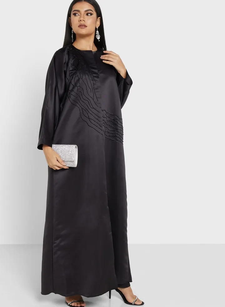 Embellished Detail Abaya