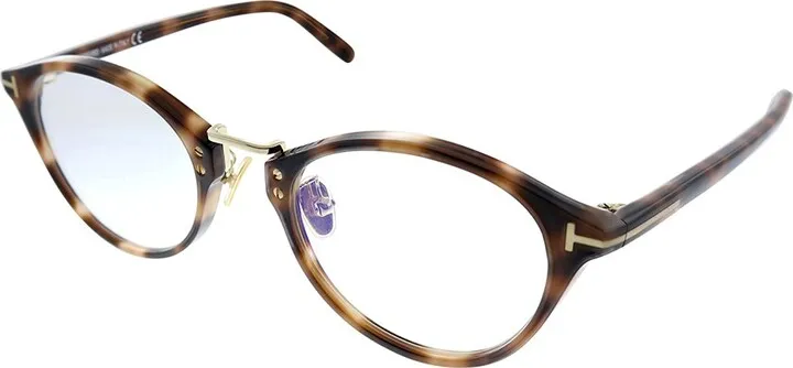 Tom Ford FT 5728 056 Unisex Oval Eyeglasses Havana 51mm