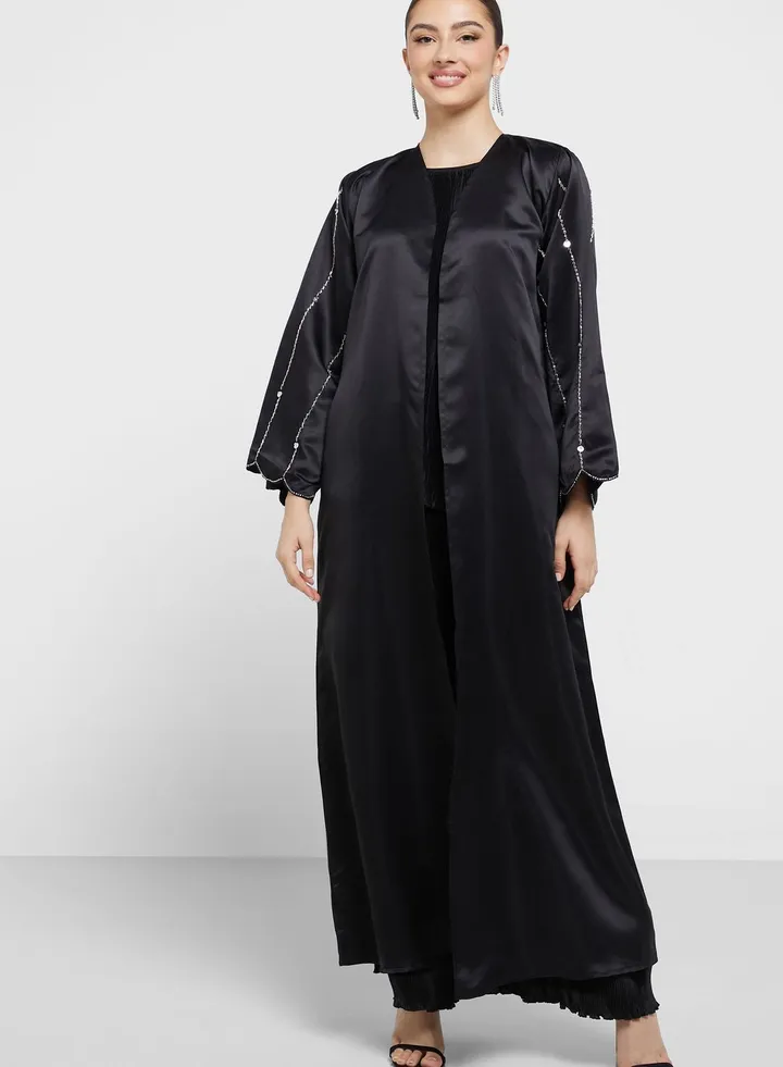 Embellished Detail Abaya