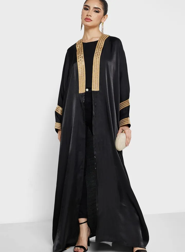 Embroidered Detail Abaya