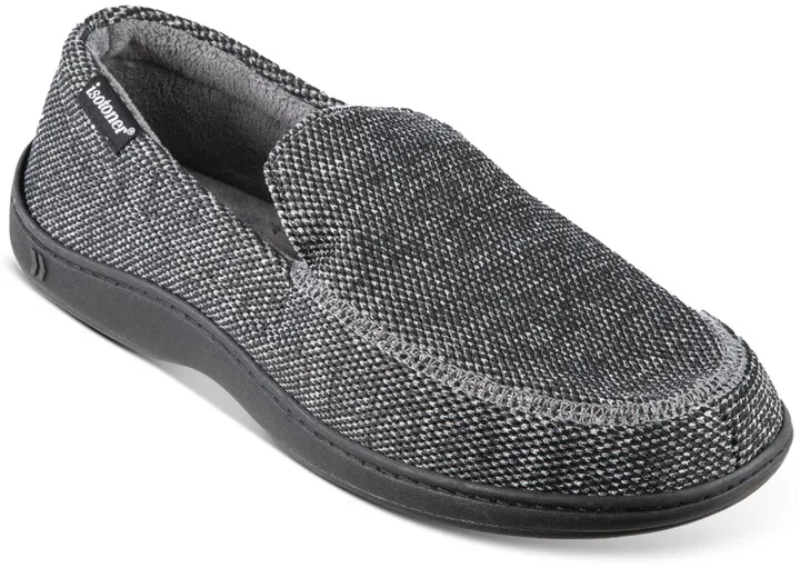 Isotoner Men's Javier Mesh Closed Back Slippers