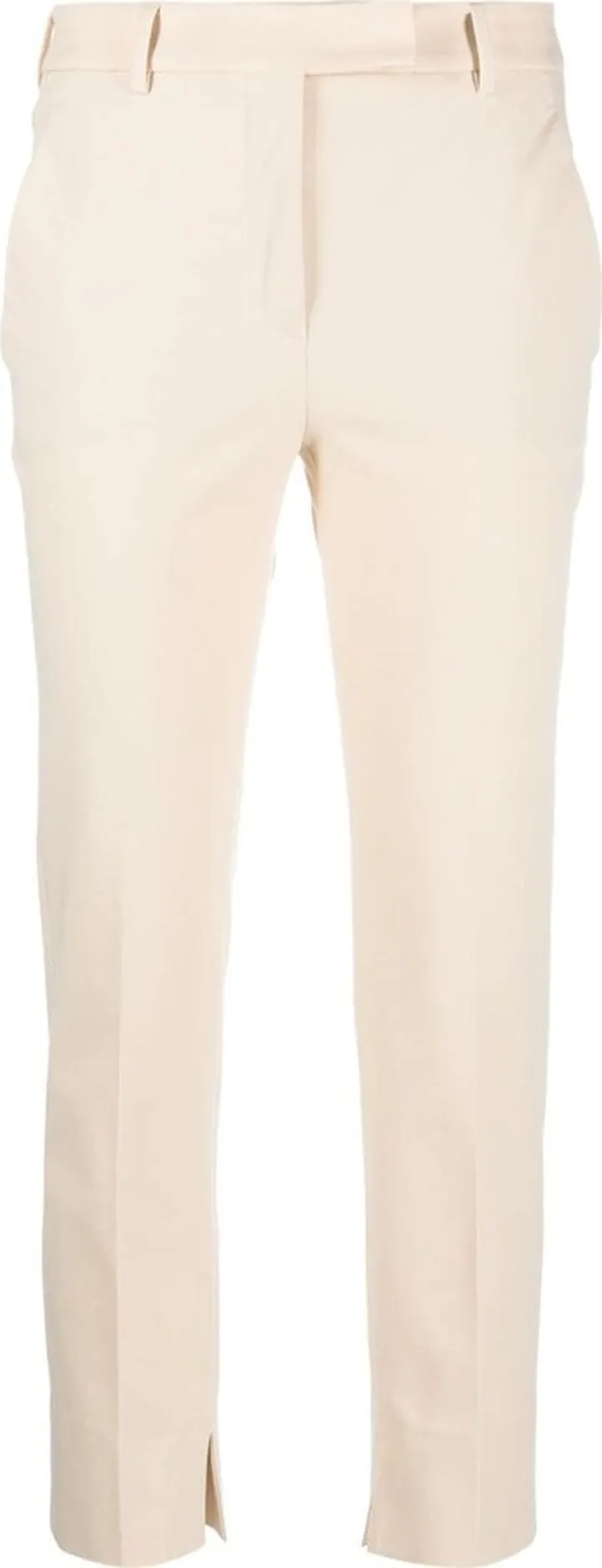 Slim-Fit Belt-Loops Trousers