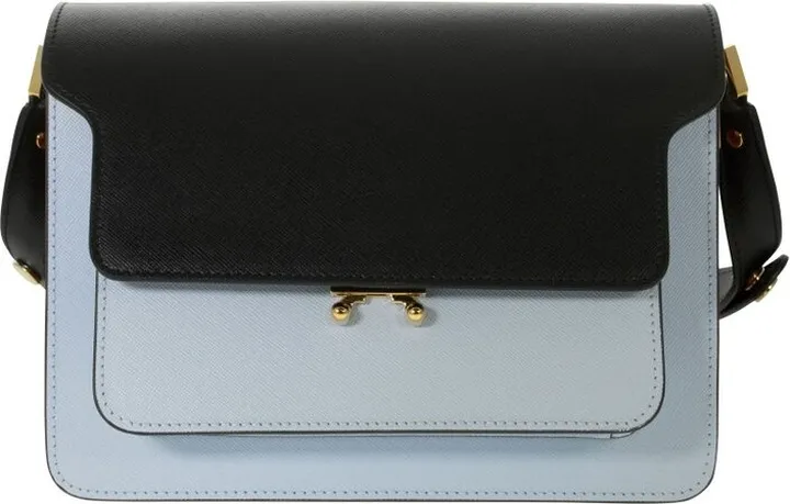 Marni Trunk Color-Block Medium Shoulder Bag