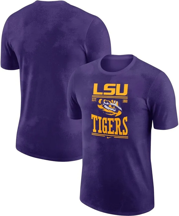 Men's Nike Purple Lsu Tigers Team Stack T-shirt