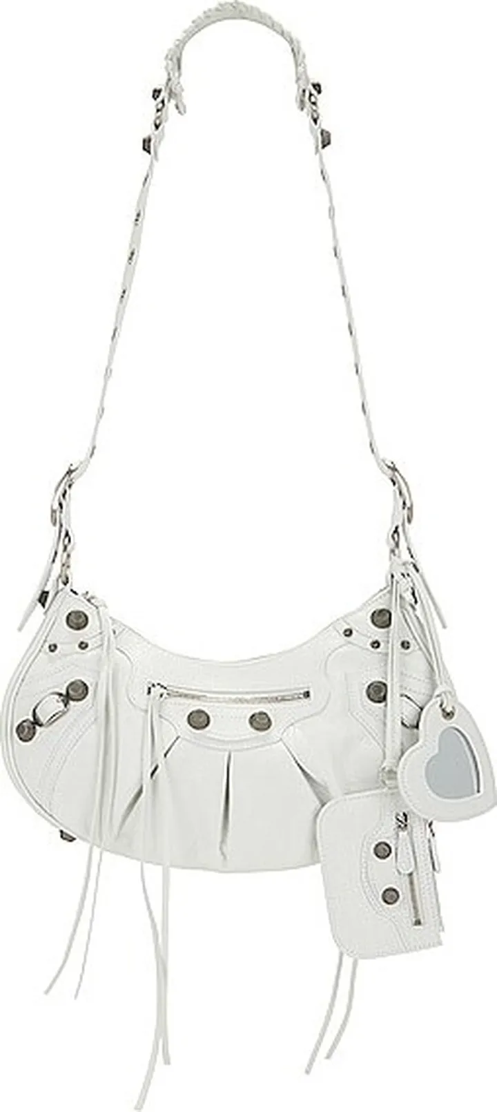 Balenciaga Small Le Cagole Shoulder Bag in White