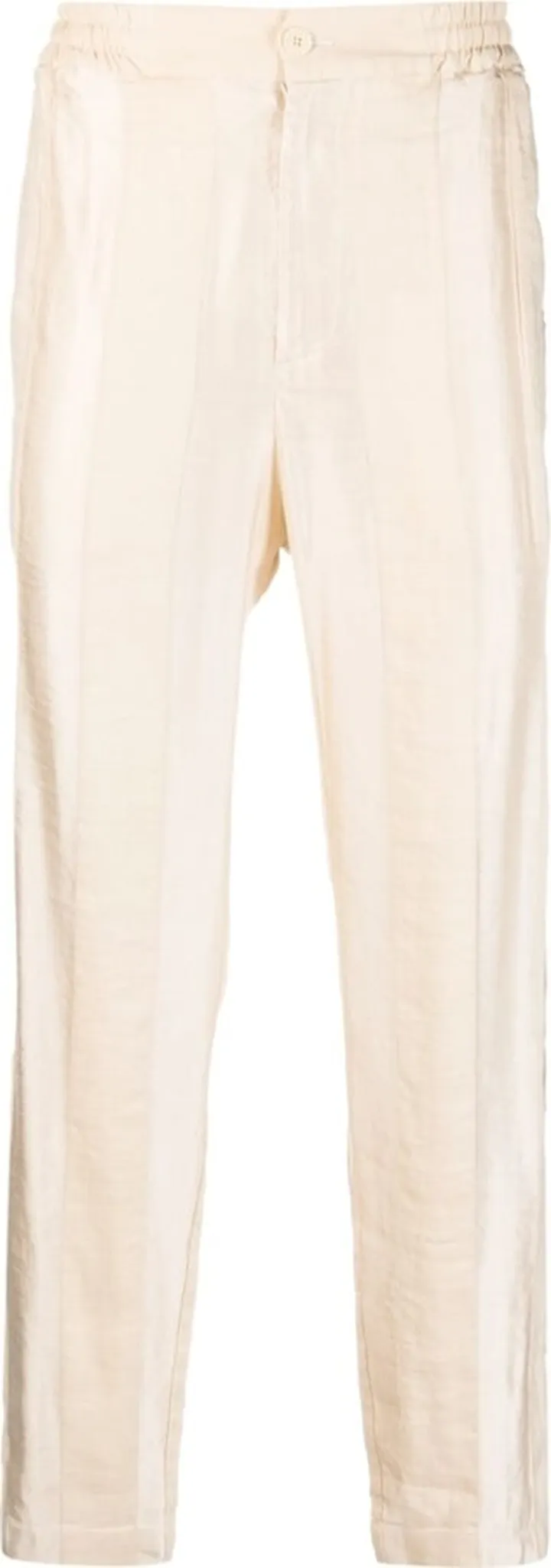 Striped Straight-Leg Trousers