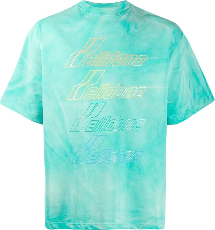 tie-dye logo T-shirt