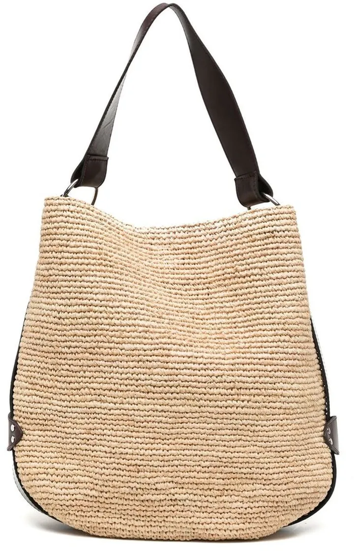 Bayia raffia shoulder bag