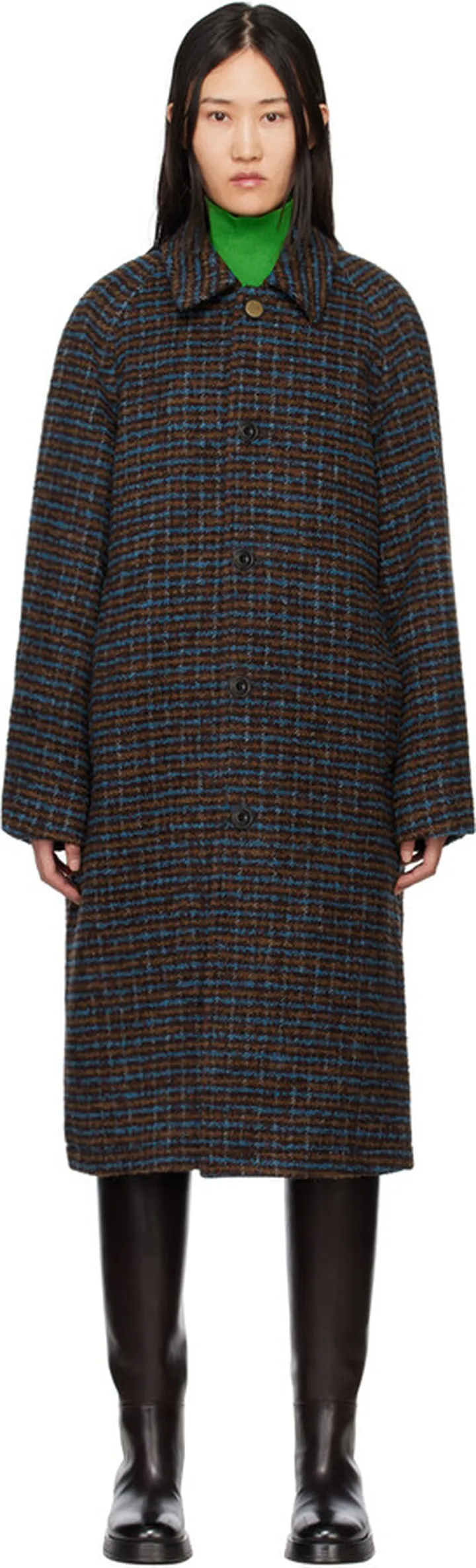 Andersson Bell Blue Check Coat