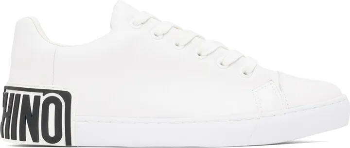 Moschino White Maxi Logo Sneakers