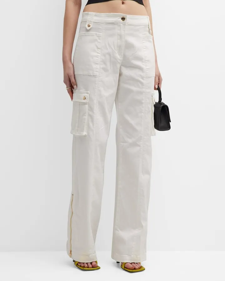 Annika Straight-Leg Cargo Pants