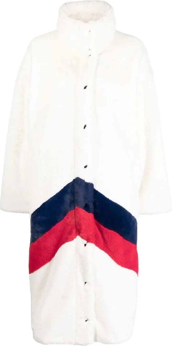 Astrid faux-fur long coat