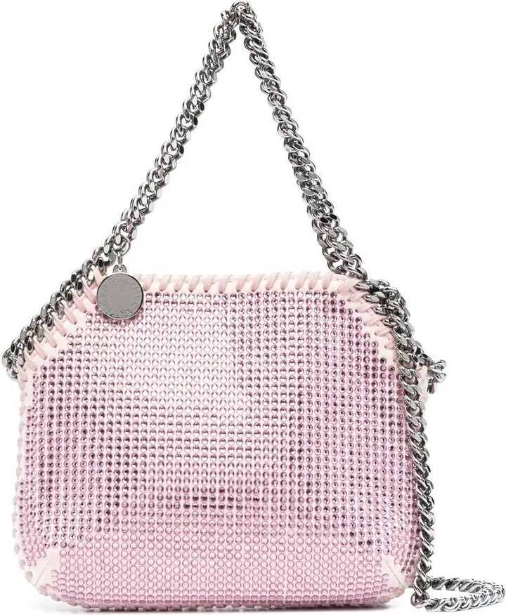 mini Falabella crystal-embellished tote bag