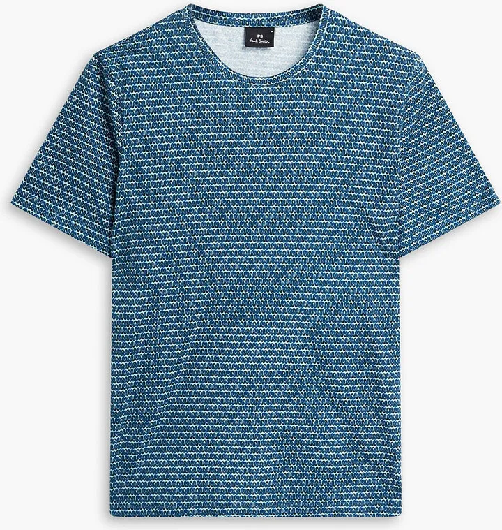 Printed cotton-jersey T-shirt