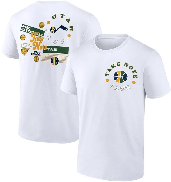 Men's Fanatics Branded White Utah Jazz Street Collective T-shirt