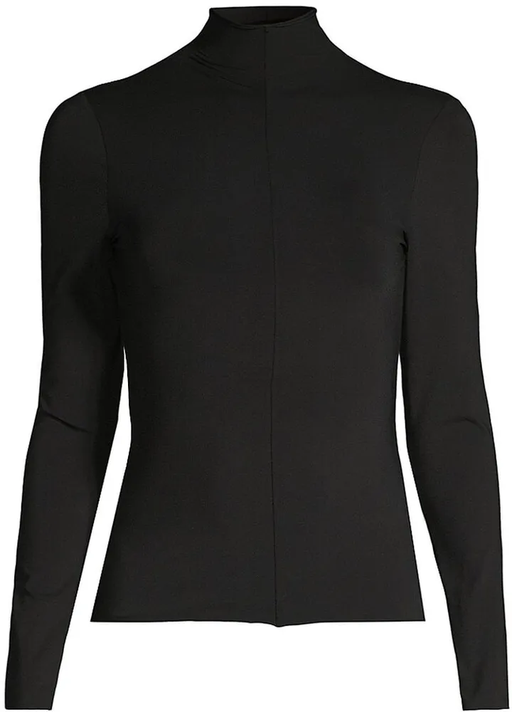 Long-Sleeve Turtleneck Top