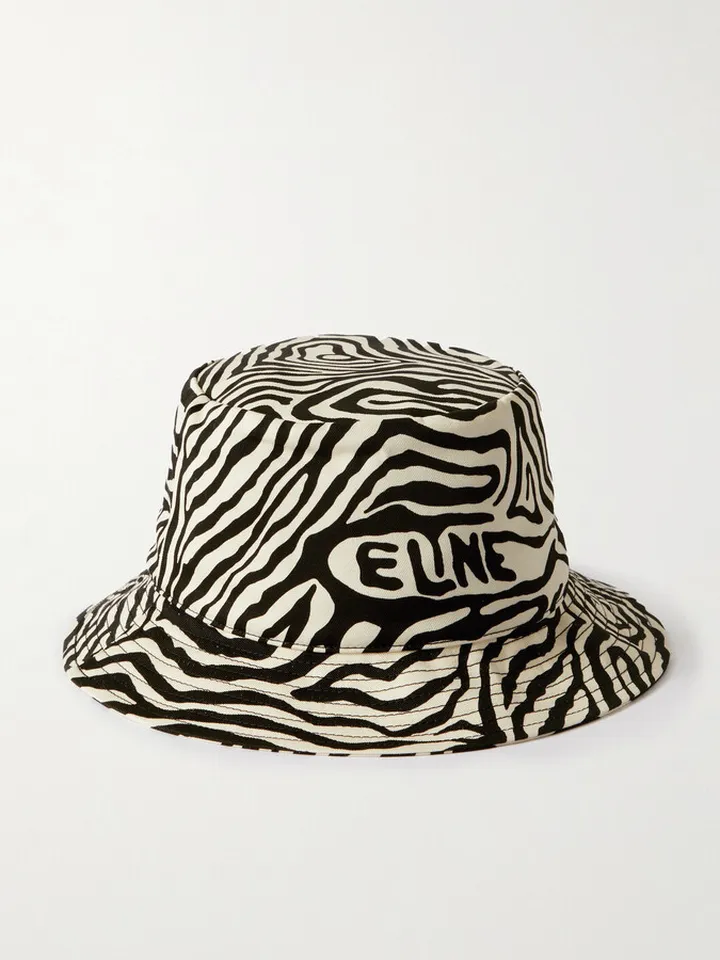 Logo-Print Cotton-Gabardine Bucket Hat