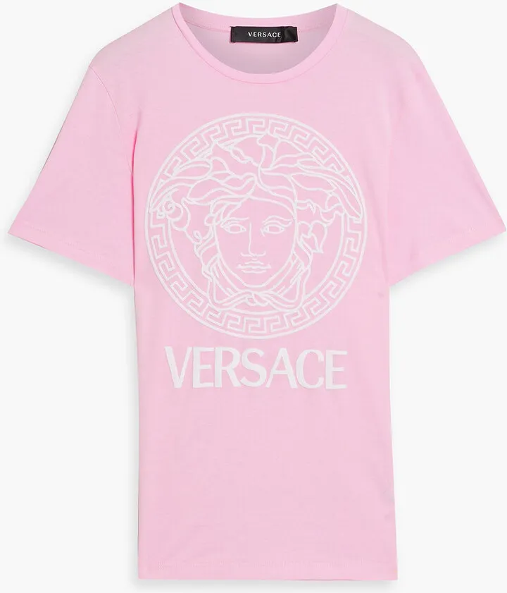 Appliquéd cotton-jersey T-shirt