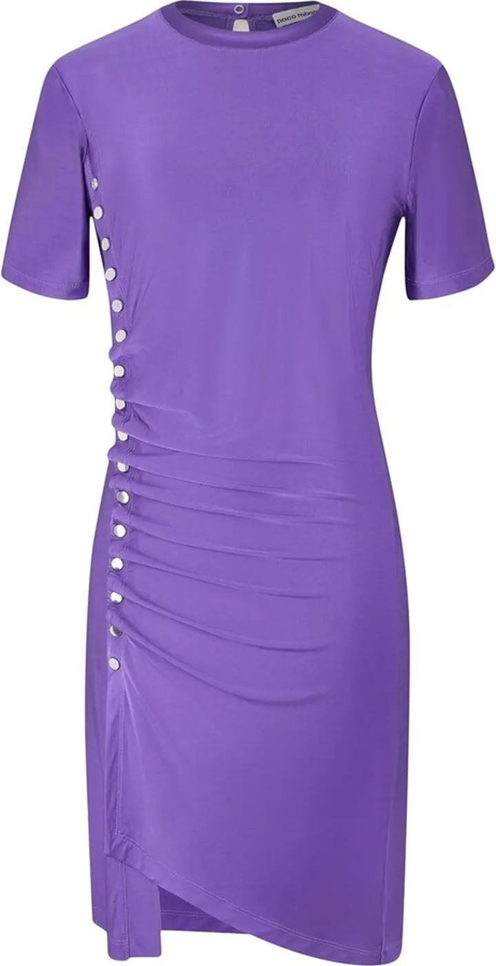 Draped Short-Sleeved Minidress