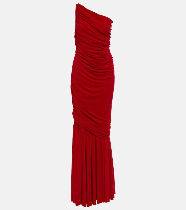 Diana ruched fishtail gown