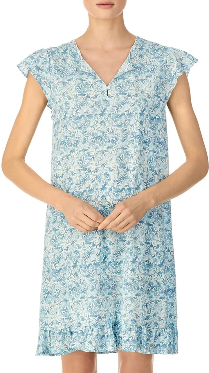 Ruffle Trim Nightgown