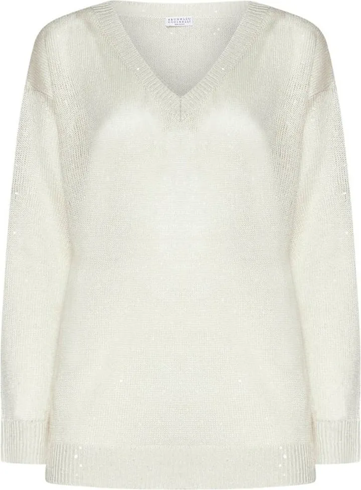 Brunello Cucinelli V-Neck Long Sleeved Sweater
