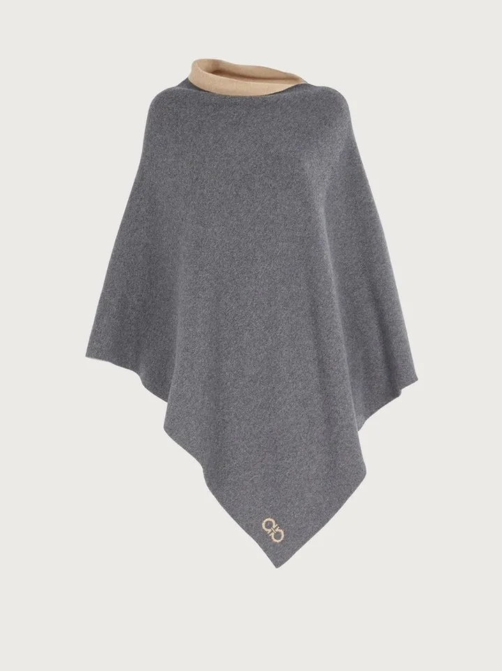 Ferragamo Women Cashmere cape Grey