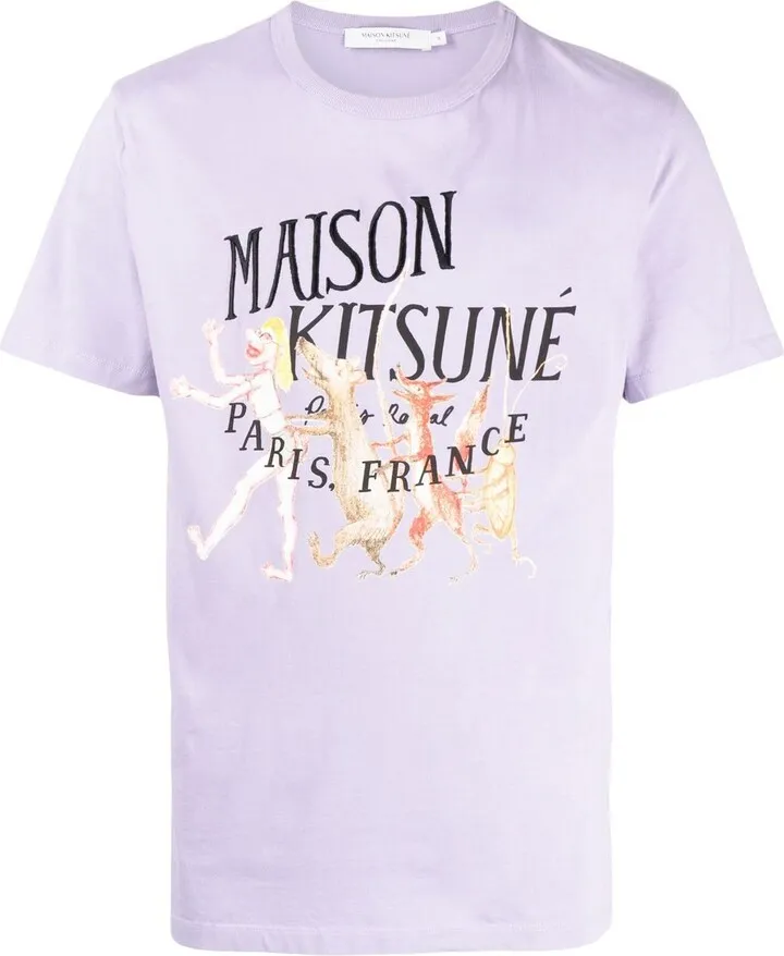 logo-print detail T-shirt